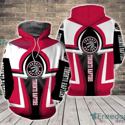 NBA Toronto Raptors Red Black For Fans Pullover Hoodie