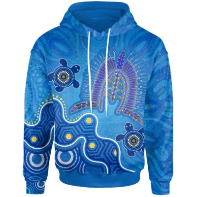 Australia Torres Strait Hoodie - Dhari And Turtle