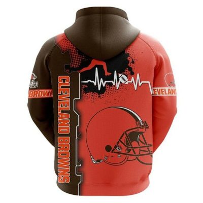 NFL Cleveland Browns Orange Pullover Hoodie