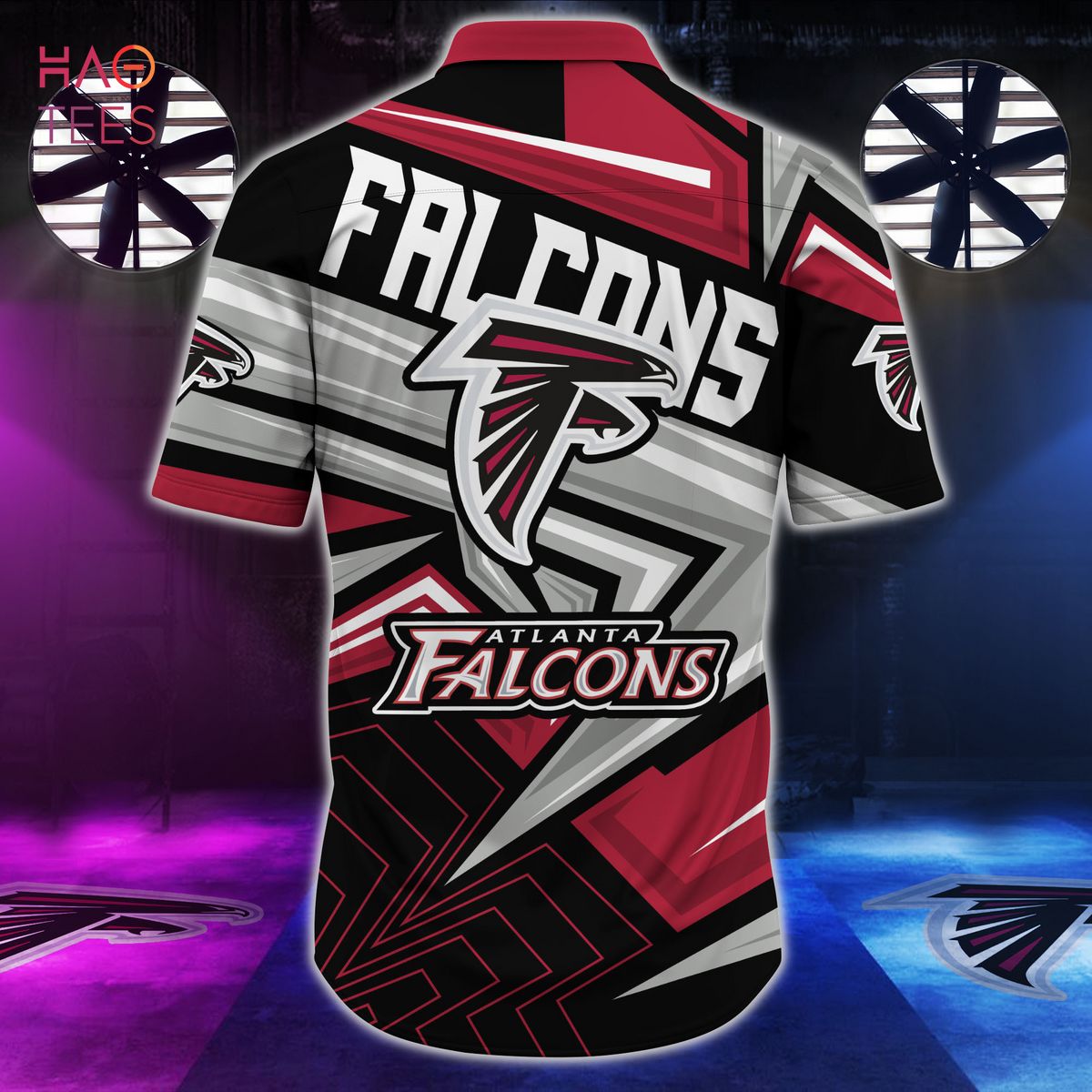 NFL Atlanta Falcons Red Silver Hawaiian Shirt NFL Atlanta Falcons Red Silver Hawaiian Shirt