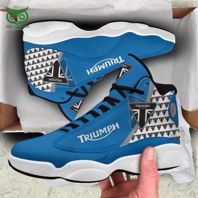 Triumph Motorcycles Brand Blue Air Jordan 13 Shoes