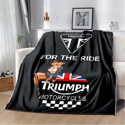 Triumph Motorcycles For The Ride Fleece Blanket