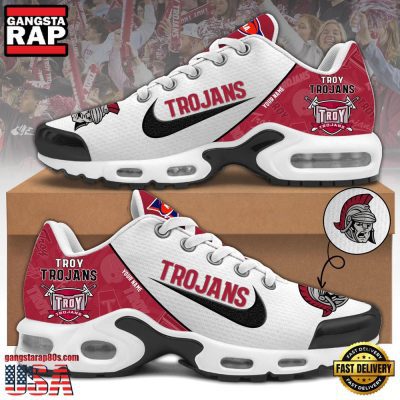 NCAA Custom Name Troy Trojans Football Mascot Symbol Air Max Plus Shoes Running Sneakers