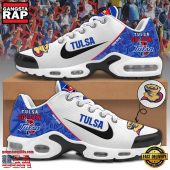 NCAA Custom Name Tulsa Golden Hurricane Football Mascot Symbol Air Max Plus Shoes Running Sneakers