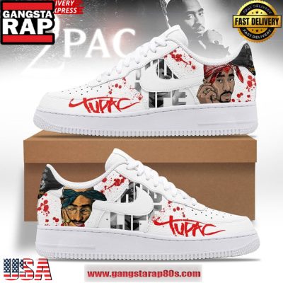 Tupac Thug Life Limited Edition Air Force 1 Sneakers Shoes