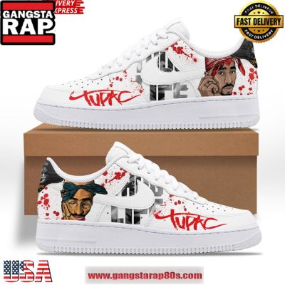 Tupac Thug Life Limited Edition Air Force 1 Sneakers Shoes