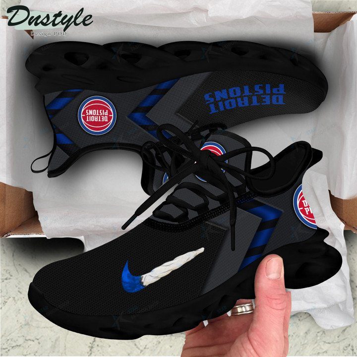 NBA Detroit Pistons Black Blue Max Soul Shoes NBA Detroit Pistons Black Blue Max Soul Shoes
