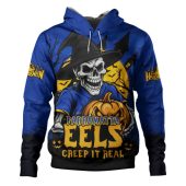Parramatta Eels Hoodie Dark Moon Rugby Halloween Battle Edition