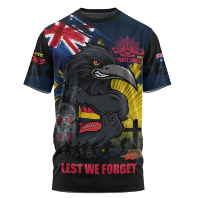 Adelaide Crows T-Shirt ANZAC Day Honour And Football Legacy