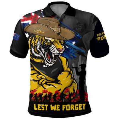 Richmond T-Shirt ANZAC Inspired Football Fan Memorial Design