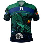 Indigenous Australian Aboriginal Polo Shirt Turtle Of The Dreaming NAIDOC Edition