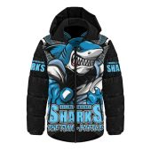 Cronulla-Sutherland Sharks Hooded Padded Jacket Final Clash Battle Edition