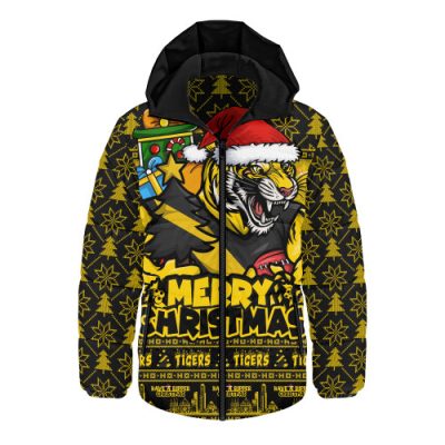 Richmond Hooded Padded Jacket Festive Holiday Merry Christmas Vibe