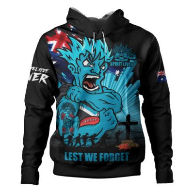 Port Adelaide Hoodie ANZAC Day Honour And Football Legacy