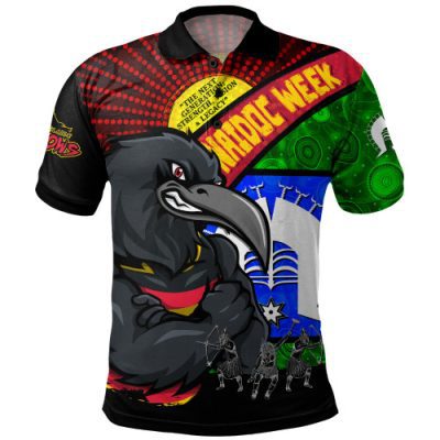 Adelaide Crows Polo Shirt NAIDOC Week Pride Edition