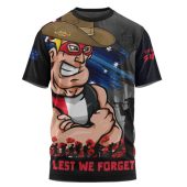 St Kilda T-Shirt ANZAC Inspired Football Fan Memorial Design