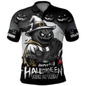 Collingwood Polo Shirt Dark Pumpkin Halloween Spirit