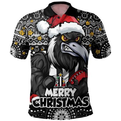 Collingwood Polo Shirt Ugly Christmas Knit Patterns Vintage Jersey
