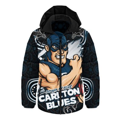 Carlton Hooded Padded Jacket Spirit Warriors Of The Game