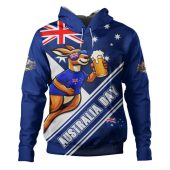 Australia Hoodie Australia Day Kangaroo Beer Spirit Of Celebration