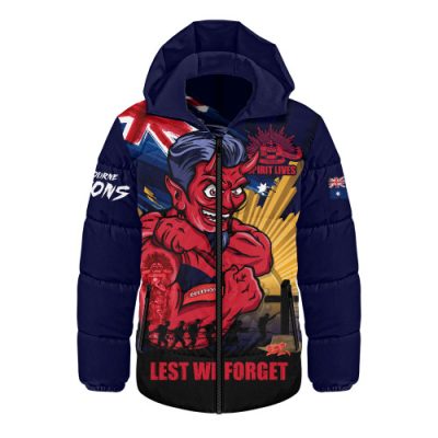 Melbourne Hooded Padded Jacket ANZAC Day Honour And Football Legacy