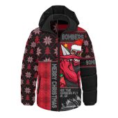 Essendon Hooded Padded Jacket Merry Christmas Knit Style Festive Spirit