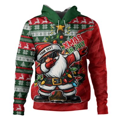 Australia Hoodie Santa Dabs Down Under Xmas In July Edition