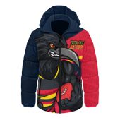Adelaide Crows Hooded Padded Jacket Defend The Pride