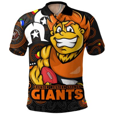 GWS GIANTS Polo Shirt NAIDOC Spirit Of Country