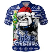 Canterbury-Bankstown Bulldogs Polo Shirt Merry Christmas Game Day Knit Style Team Edition