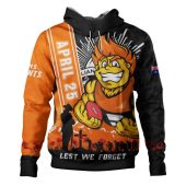 GWS GIANTS Hoodie Anzac Day Lest We Forget Memorial