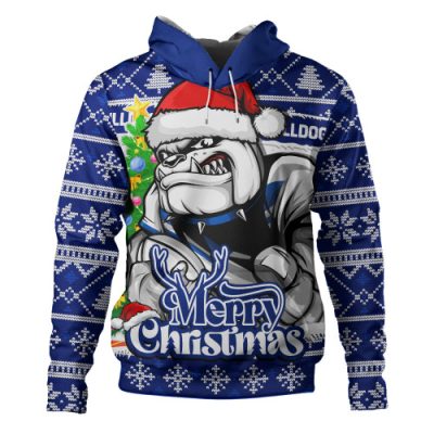 Canterbury-Bankstown Bulldogs Hoodie Merry Christmas Game Day Knit Style Team Edition