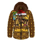 Hawthorn Hooded Padded Jacket Festive Holiday Merry Christmas Vibe