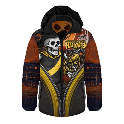 Richmond Hooded Padded Jacket Halloween Night Reaper Zipper