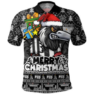 Collingwood Polo Shirt Festive Holiday Merry Christmas Vibe