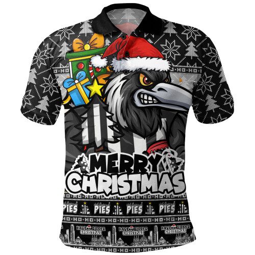 Collingwood Polo Shirt Festive Holiday Merry Christmas Vibe Collingwood Polo Shirt Festive Holiday Merry Christmas Vibe