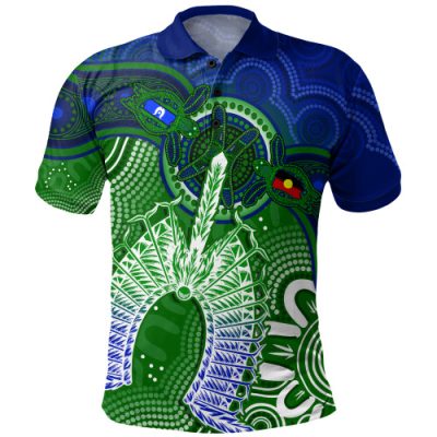 Indigenous Australian Aboriginal Polo Shirt Spirit Of The Turtle Dreaming Path