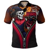Melbourne Polo Shirt Halloween Night Reaper Zipper