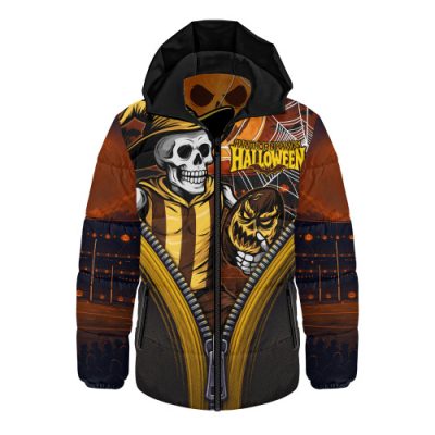 Hawthorn Hooded Padded Jacket Halloween Night Reaper Zipper