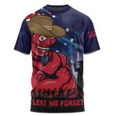 Melbourne T-Shirt ANZAC Inspired Football Fan Memorial Design
