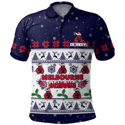 Melbourne Polo Shirt Special Ugly Christmas Holiday Footy Fans