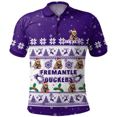 Fremantle Polo Shirt Special Ugly Christmas Holiday Footy Fans