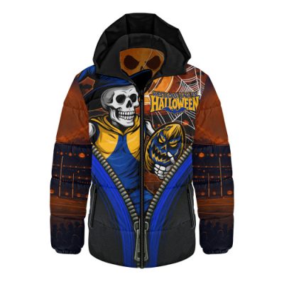 West Coast Eagles Hooded Padded Jacket Halloween Night Reaper Zipper