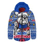 Western Bulldogs Hooded Padded Jacket Ugly Christmas Knit Patterns Vintage Jersey