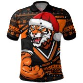 Wests Tigers Polo Shirt Ugly Knit Style For Christmas Game Fans