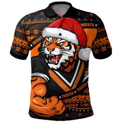 Wests Tigers Polo Shirt Ugly Knit Style For Christmas Game Fans