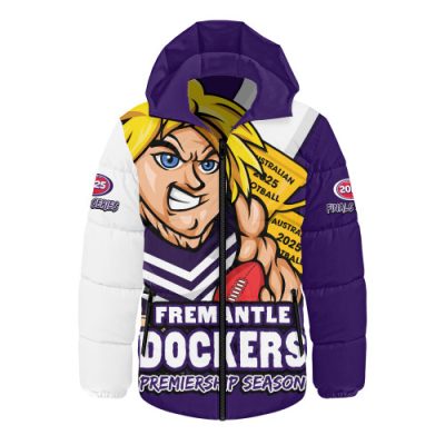 Fremantle Hooded Padded Jacket Australian Football Finals Premiership Spirit