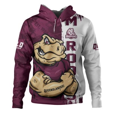 Queensland Maroons Hoodie Queenslander Spirit Maroons Legacy