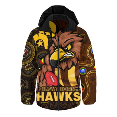 Hawthorn Hooded Padded Jacket NAIDOC Spirit Of Country