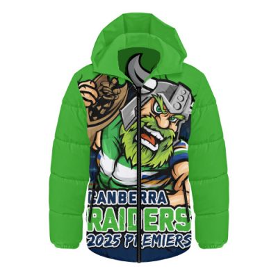 Canberra Raiders Hooded Padded Jacket Unleash Power In The Ultimate Battle